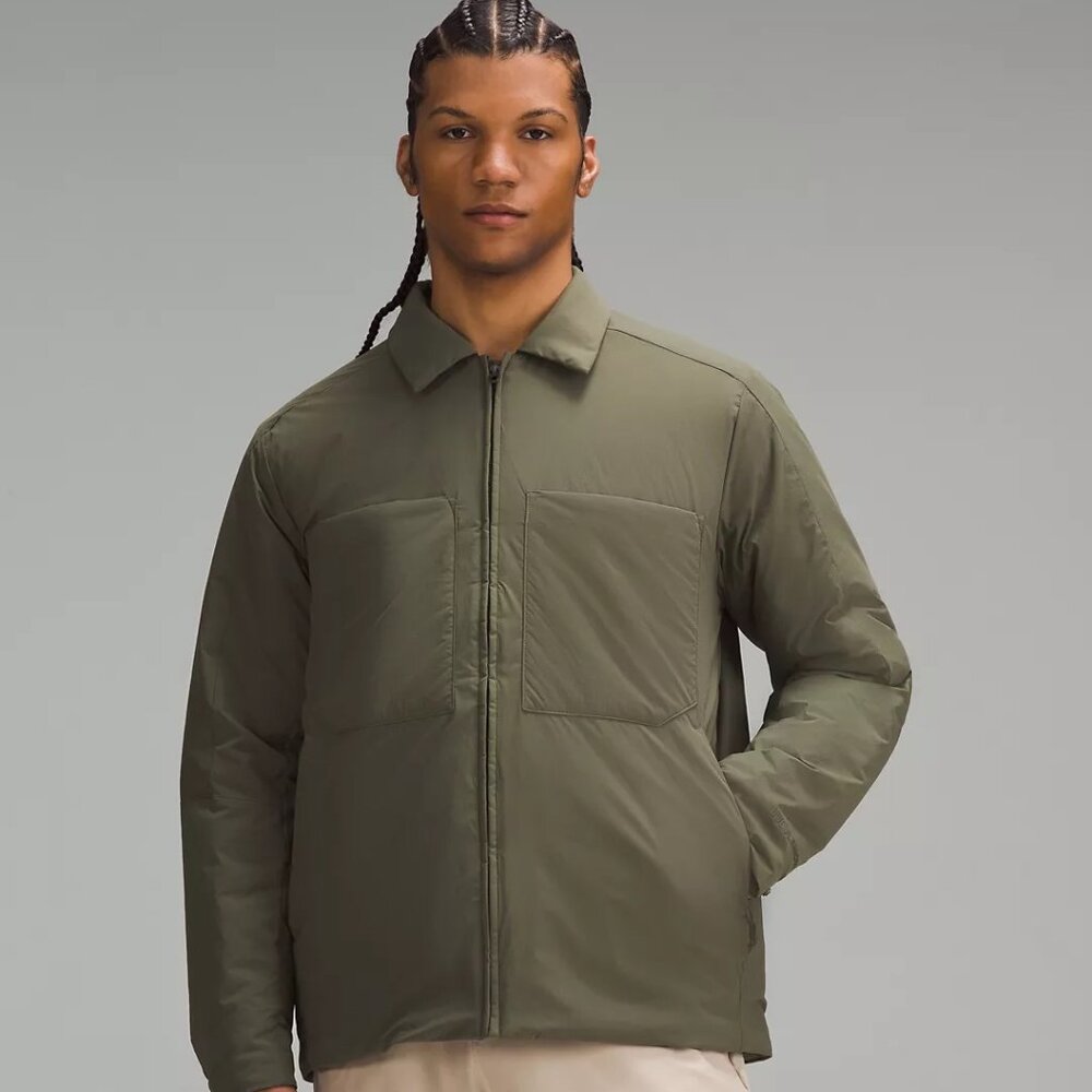 Lululemon Men's Insulated Utility Shirt Jacket (M) - Army Green - NWT